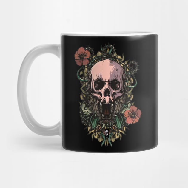 Skull in jungle by fakeface